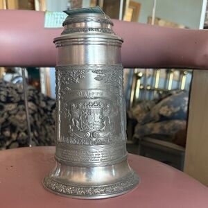 Vintage Bavarian pewter Beer Stein